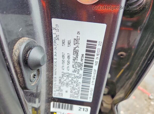 3TMCZ5AN5LM317719 2020 TOYOTA TACOMA Серый Вид подкапотного пространства