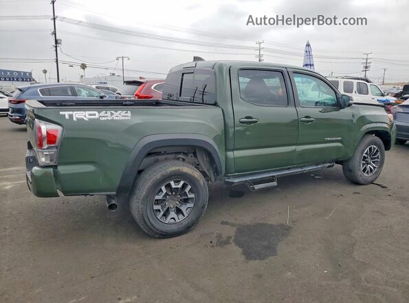 3TMCZ5AN6MM453021 2021 TOYOTA TACOMA Green Հետևի աջ