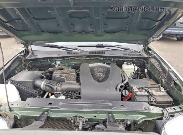 3TMCZ5AN6MM453021 2021 TOYOTA TACOMA Green Սալոնի հետևի տեսք