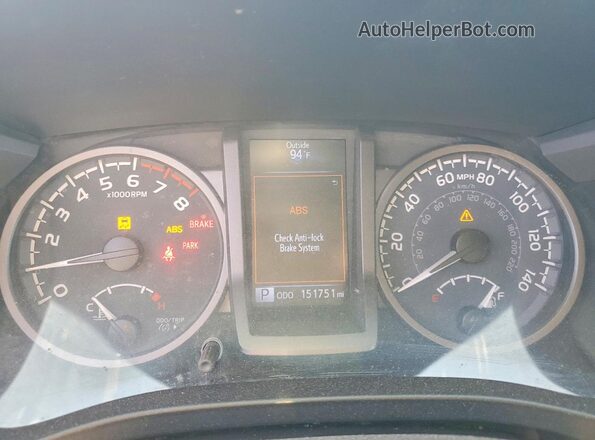 3TMDZ5BN4LM084953 2020 TOYOTA TACOMA Желто-коричневый Вид щитка приборов