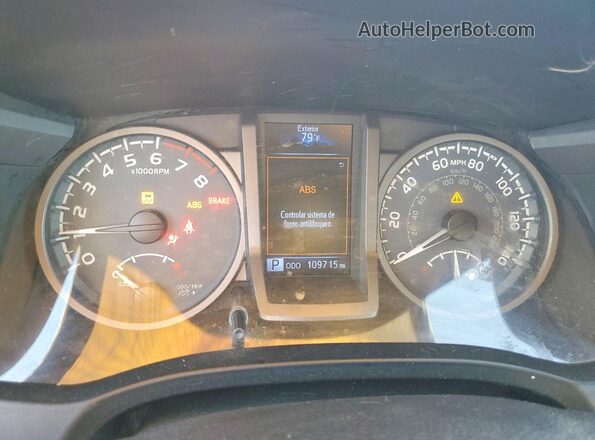 3TMDZ5BN8KM078510 2019 TOYOTA TACOMA White Widok zestawu wskaźników