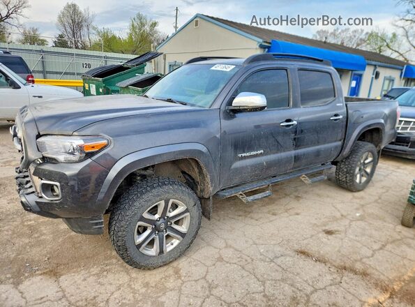 3TMGZ5AN1KM217830 2019 TOYOTA TACOMA Charcoal წინა მარცხენა ხედი სამი მეოთხედიდან