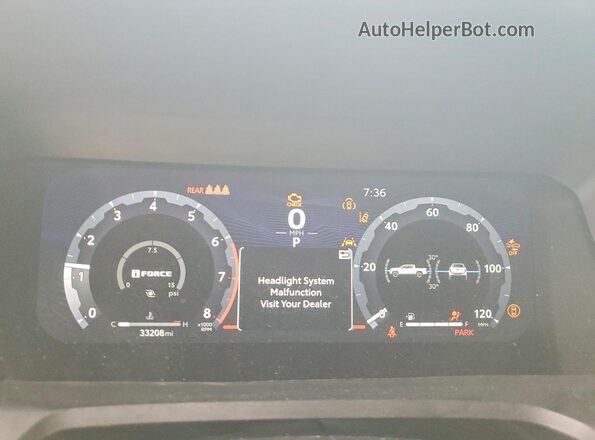 3TMKB5FN7RM004916 2024 TOYOTA TACOMA White Instrument cluster view