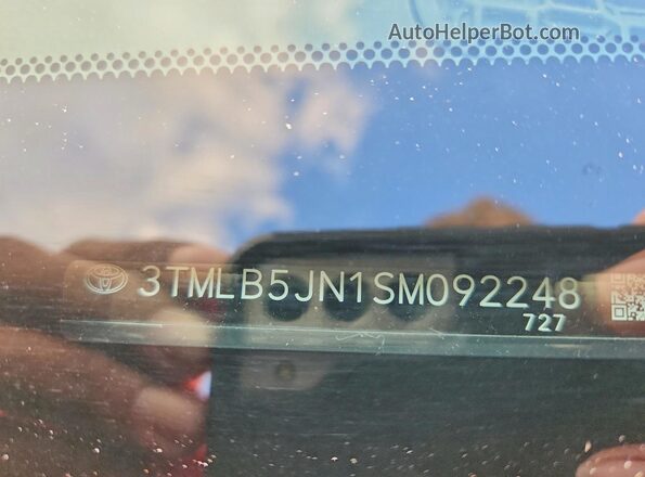 3TMLB5JN1SM092248 2025 TOYOTA TACOMA Blue Widok naklejki z numerem VIN
