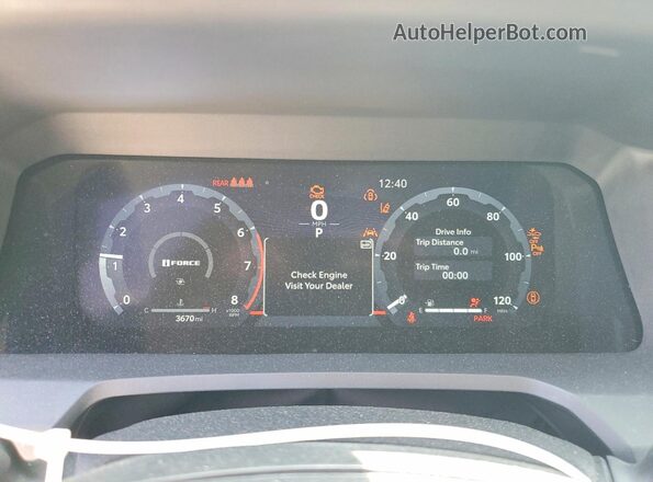 3TMLB5JN4SM172899 2025 TOYOTA TACOMA Black ხელსაწყოთა პანელის ხედი