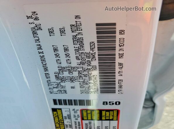 3TMLB5JN5RM034475 2024 TOYOTA TACOMA Белый Вид подкапотного пространства