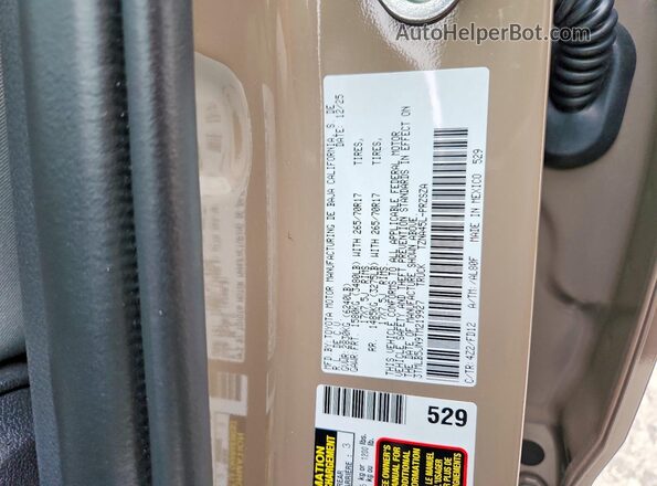 3TMLB5JN9TM219927 2026 TOYOTA TACOMA Коричневый Вид подкапотного пространства