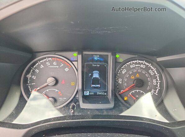 3TYAX5GN2NT061499 2022 TOYOTA TACOMA Silver ხელსაწყოთა პანელის ხედი