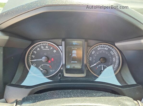 3TYCZ5AN3PT107985 2023 TOYOTA TACOMA Gray Вид щитка приладів