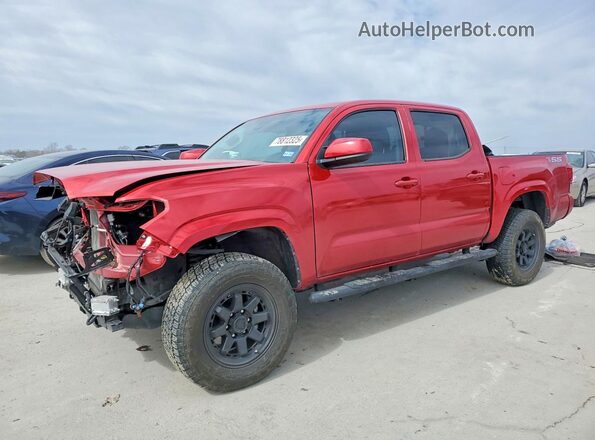 3TYCZ5AN4PT163224 2023 TOYOTA TACOMA Red წინა მარცხენა ხედი სამი მეოთხედიდან