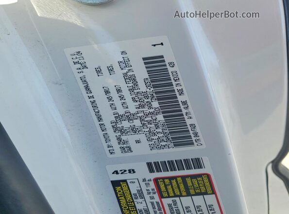 3TYJDAHN2RT016617 2024 TOYOTA TACOMA White Vista del compartimento del motor