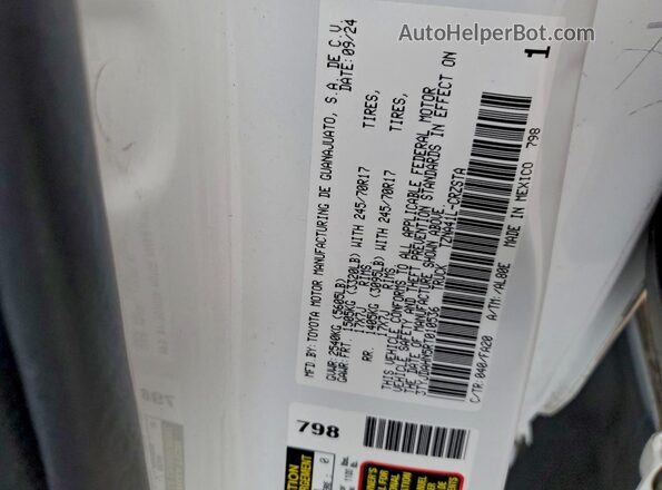 3TYJDAHN5RT010536 2024 TOYOTA TACOMA Двухцветный Вид подкапотного пространства