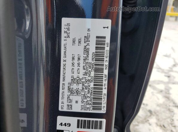 3TYLB5JNXST096416 2025 TOYOTA TACOMA Gray Vista del compartimento del motor