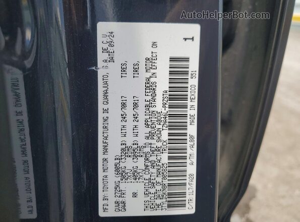 3TYLD5KN8RT005825 2024 TOYOTA TACOMA Gray Widok naklejki z numerem VIN