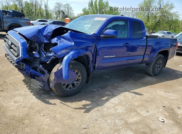 3TYSX5EN0NT016343 2022 TOYOTA TACOMA Blue Przód lewy