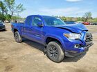 2022 Toyota Tacoma Sr5 Blue vin: 3TYSX5EN0NT016343