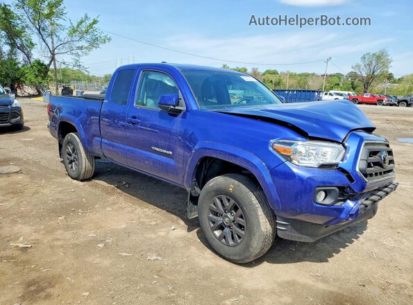 3TYSX5EN0NT016343 2022 TOYOTA TACOMA Blue Przód prawy