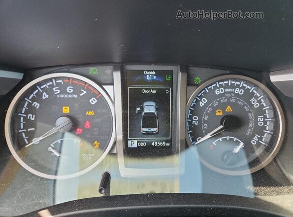 3TYSX5EN3PT018008 2023 TOYOTA TACOMA Синий Вид щитка приборов