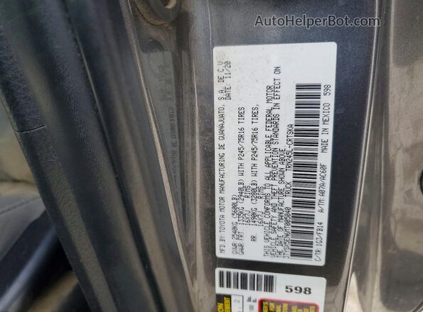 3TYSX5EN6MT005040 2021 TOYOTA TACOMA Gray Vista del compartimento del motor