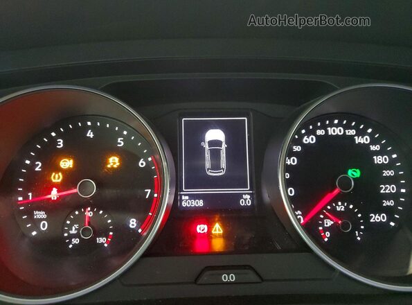 3VV0B7AX0JM157381 2018 VOLKSWAGEN TIGUAN Черный Вид щитка приборов
