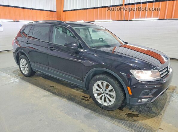 3VV0B7AX0JM157381 2018 VOLKSWAGEN TIGUAN Черный Передняя правая четверть