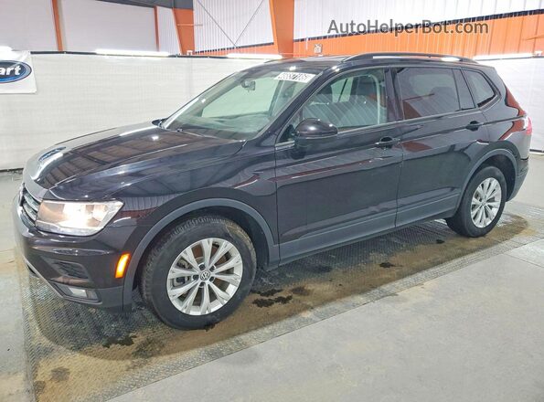 3VV0B7AX0JM157381 2018 VOLKSWAGEN TIGUAN Черный Передняя левая четверть