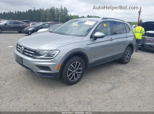 3VV0B7AX2MM089170 2021 VOLKSWAGEN TIGUAN Silver Առջևի ձախ երեք քառորդ տեսարան