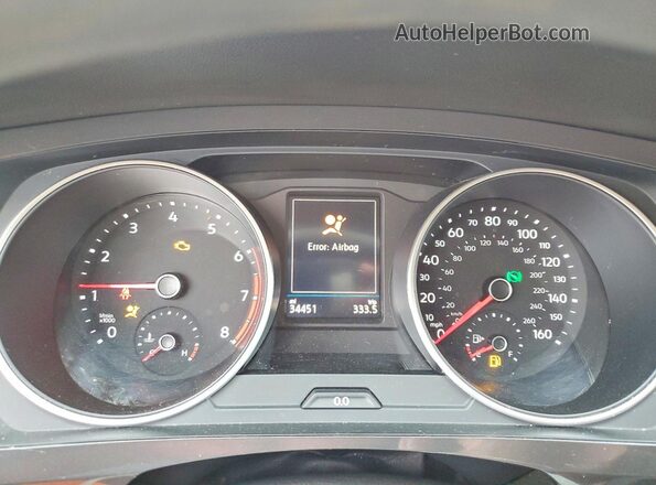 3VV0B7AX3LM107058 2020 VOLKSWAGEN TIGUAN Белый Вид щитка приборов