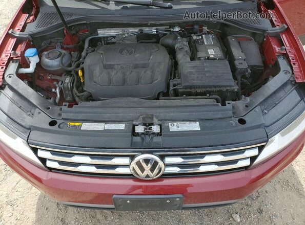 3VV0B7AX3LM123227 2020 VOLKSWAGEN TIGUAN Red Vista del compartimento del motor