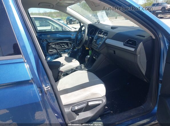 3VV0B7AX5LM092353 2020 VOLKSWAGEN TIGUAN Blue წინა სალონის ხედი