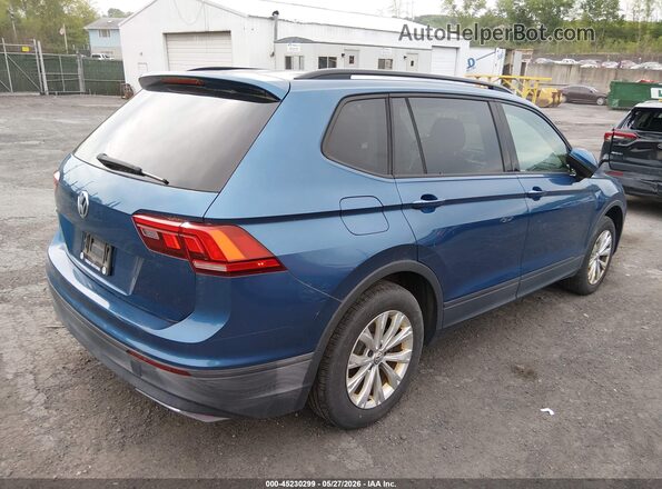 3VV0B7AX7KM053567 2019 VOLKSWAGEN TIGUAN Blue Задня права чверть