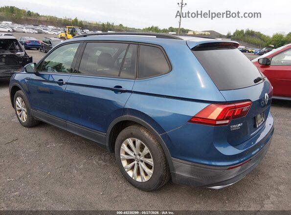 3VV0B7AX7KM053567 2019 VOLKSWAGEN TIGUAN Blue Задня ліва чверть