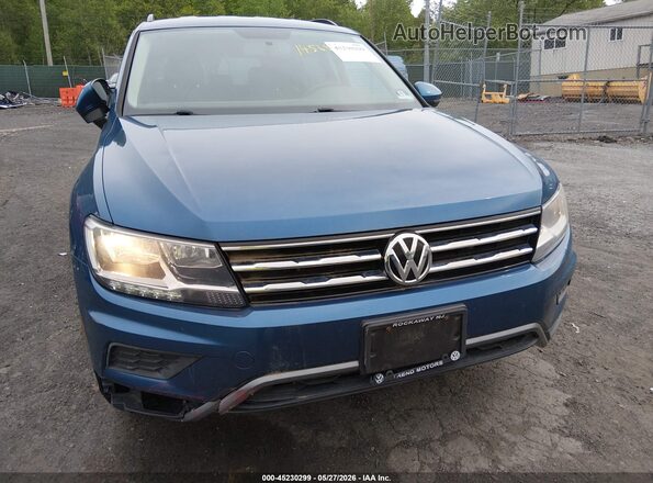 3VV0B7AX7KM053567 2019 VOLKSWAGEN TIGUAN Blue Вид спереду