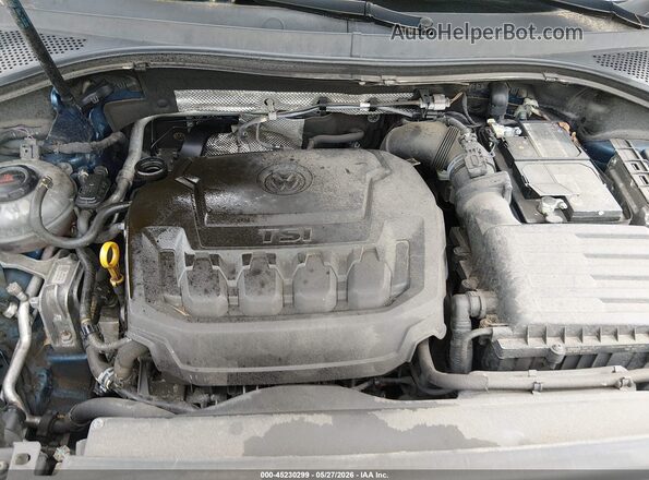 3VV0B7AX7KM053567 2019 VOLKSWAGEN TIGUAN Blue Вид ззаду