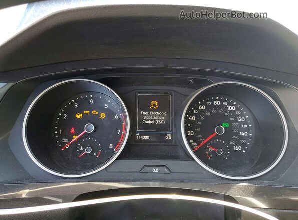 3VV0B7AX7LM124820 2020 VOLKSWAGEN TIGUAN Синий Вид щитка приборов