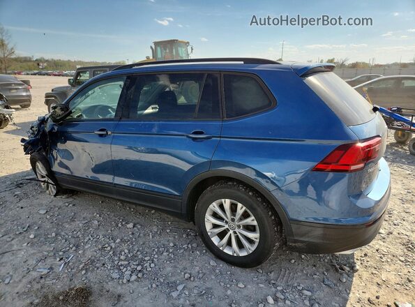 3VV0B7AX8JM018454 2018 VOLKSWAGEN TIGUAN Blue Задня ліва чверть