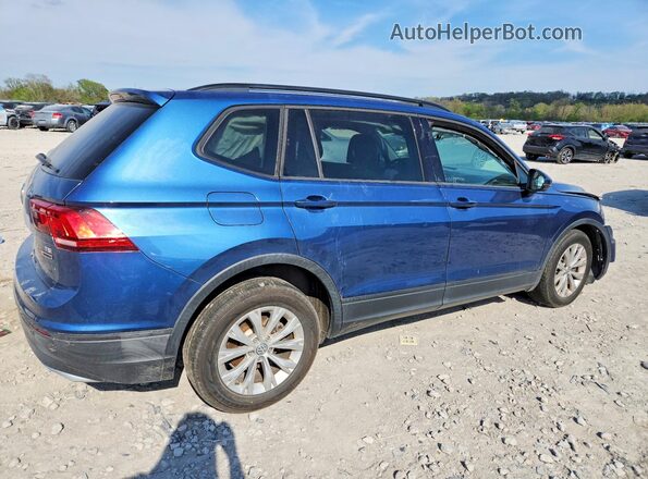 3VV0B7AX8JM018454 2018 VOLKSWAGEN TIGUAN Blue Задня права чверть