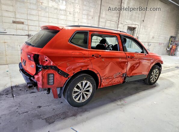 3VV0B7AX8JM079318 2018 VOLKSWAGEN TIGUAN Оранжевый Задняя правая четверть