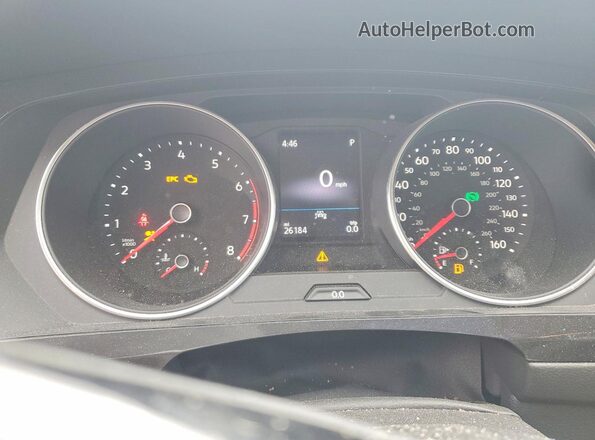 3VV0B7AX8LM176084 2020 VOLKSWAGEN TIGUAN Белый Вид щитка приборов