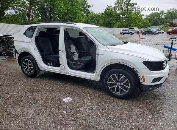 3VV0B7AX8MM049501 2021 VOLKSWAGEN TIGUAN Белый Передняя правая четверть