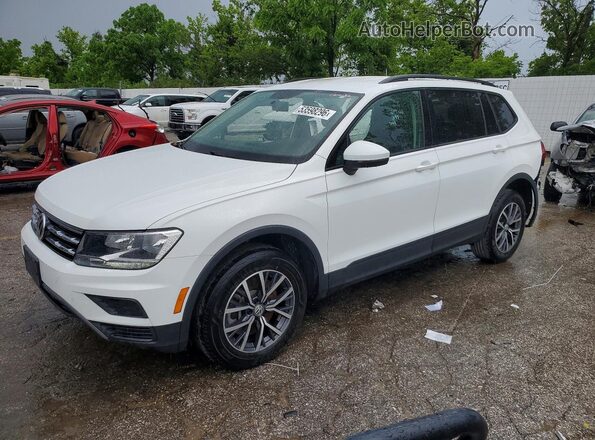 3VV0B7AX8MM049501 2021 VOLKSWAGEN TIGUAN Белый Передняя левая четверть