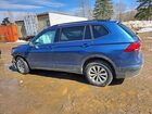 2018 Volkswagen Tiguan S Синий vin: 3VV0B7AX9JM142586