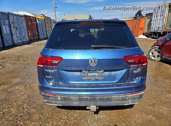 3VV0B7AX9JM142586 2018 VOLKSWAGEN TIGUAN Синий Вид сзади