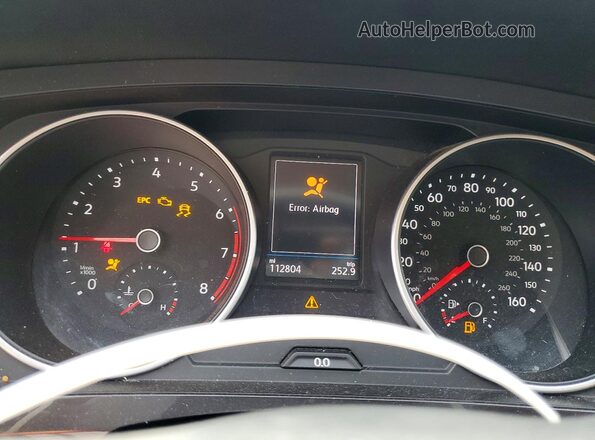 3VV1B7AX0LM043467 2020 VOLKSWAGEN TIGUAN Белый Вид щитка приборов