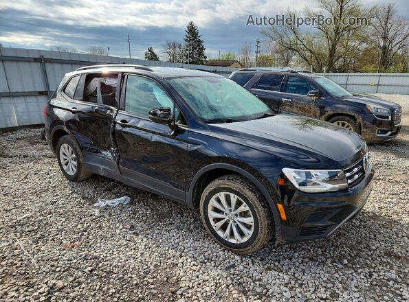 3VV1B7AX2LM076969 2020 VOLKSWAGEN TIGUAN Black Передня права чверть