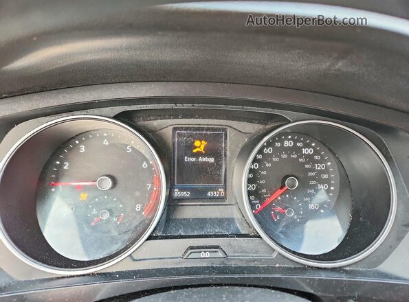 3VV1B7AX2LM076969 2020 VOLKSWAGEN TIGUAN Black Вид щитка приладів