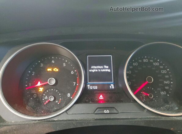 3VV1B7AX3KM033675 2019 VOLKSWAGEN TIGUAN Orange Vista del cuadro de instrumentos