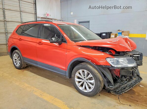 3VV1B7AX3KM033675 2019 VOLKSWAGEN TIGUAN Orange Delantero derecho