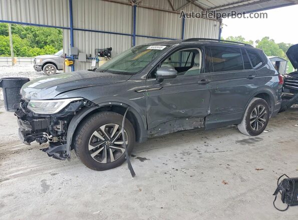 3VV1B7AX3NM020834 2022 VOLKSWAGEN TIGUAN Серый Передняя левая четверть