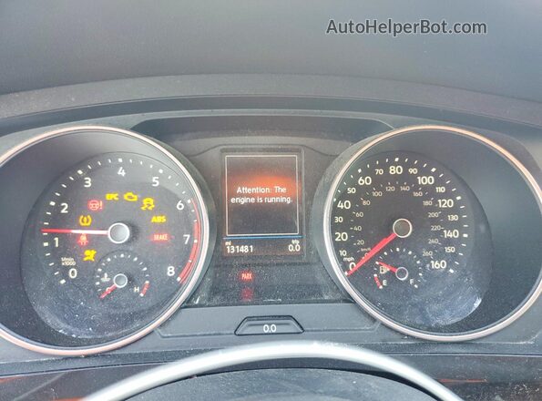 3VV1B7AX5KM078648 2019 VOLKSWAGEN TIGUAN Белый Вид щитка приборов